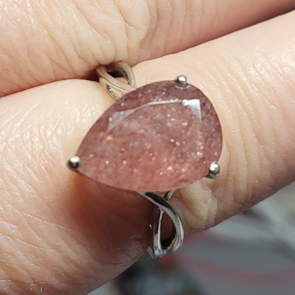 Tanzanian Natronite Solitaire Sterling Silver Ring